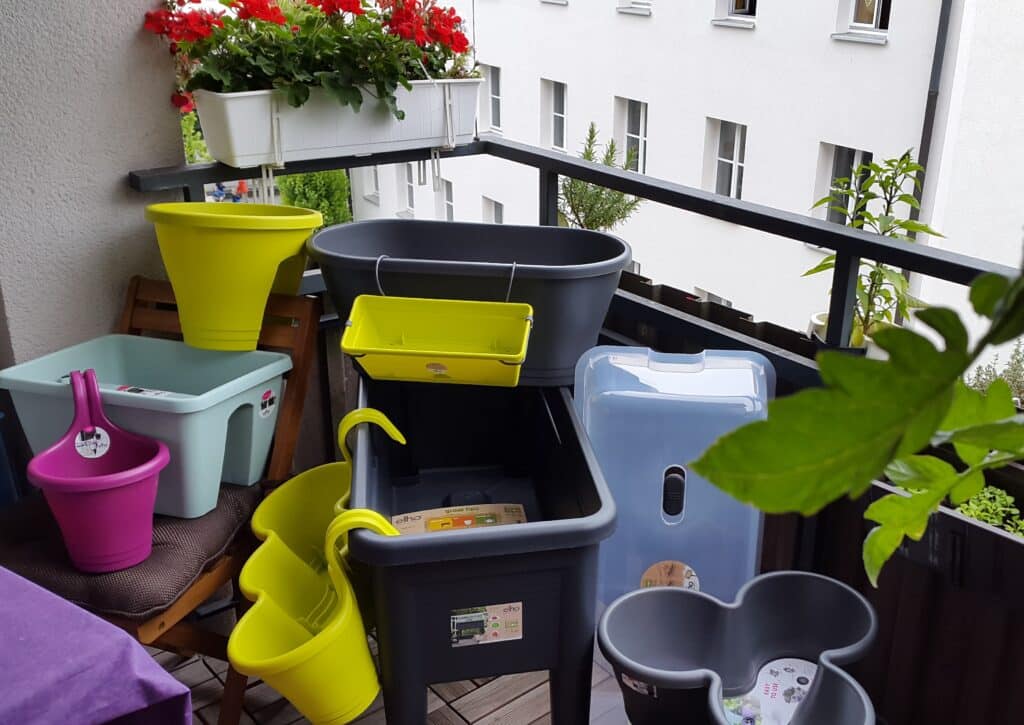 Blumenkästen, Töpfe und Hochbeet von Elho